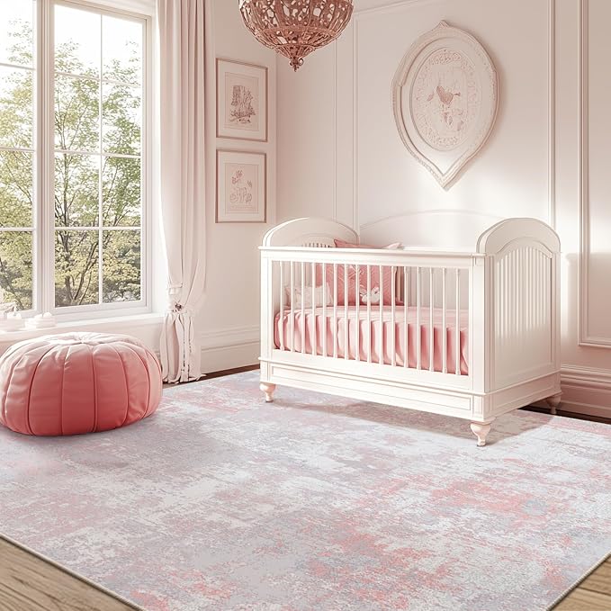 RELEANY Washable 8'x10' Abstract Area Rug - Image 2