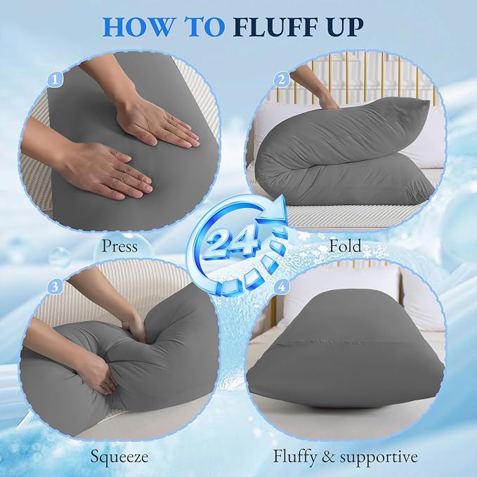 ELNIDO QUEEN Cooling Body Pillow Insert - Image 8