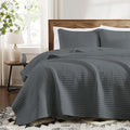 Queen Quilt-Lightweight Bedspreads Grey Queen Size Quilt Bedding Set | Soft by WRENSONGE