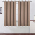 Cappuccino Thermal Blackout Curtains/52 x 54 Inch/Set of 2 Panels Room by Lemomo