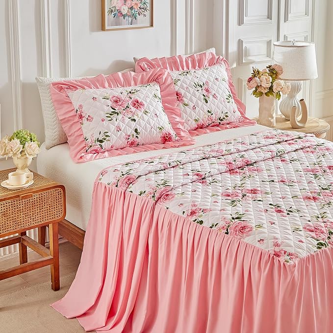 UOZZI BEDDING Ruffle Skirt Bedspread Set - Image 6