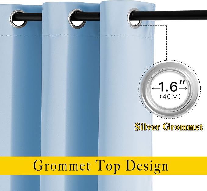 NICETOWN Blackout 90 inch Curtains - Image 2