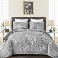 DJY Grey Quilt Set King Size by HOME