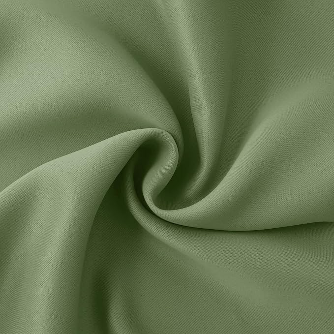 BGment Olive Green Short Blackout Curtains 40 Inches Long - Image 8