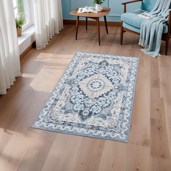 Macgace Washable Vintage Small Area Rug - Image 2