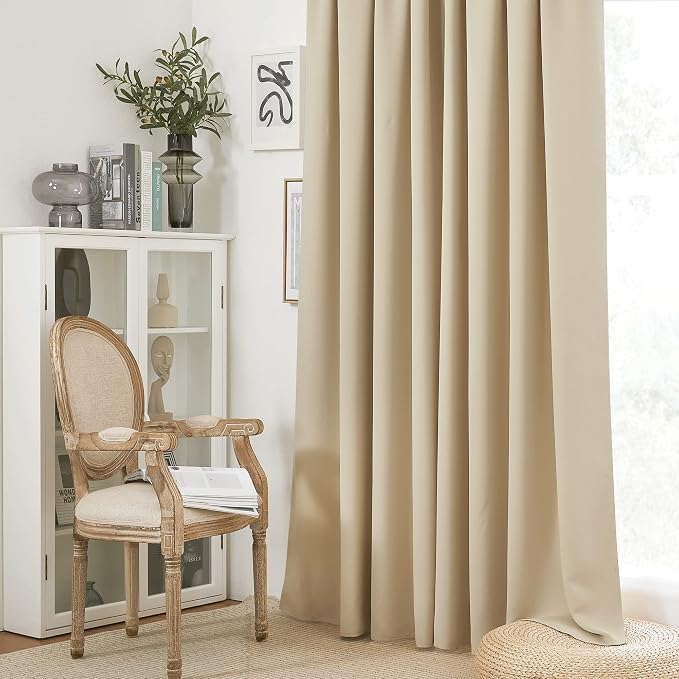 RYB HOME 2 Panels Doorway Curtains | Thermal Insulated, Rod Pocket, Easy - Image 5