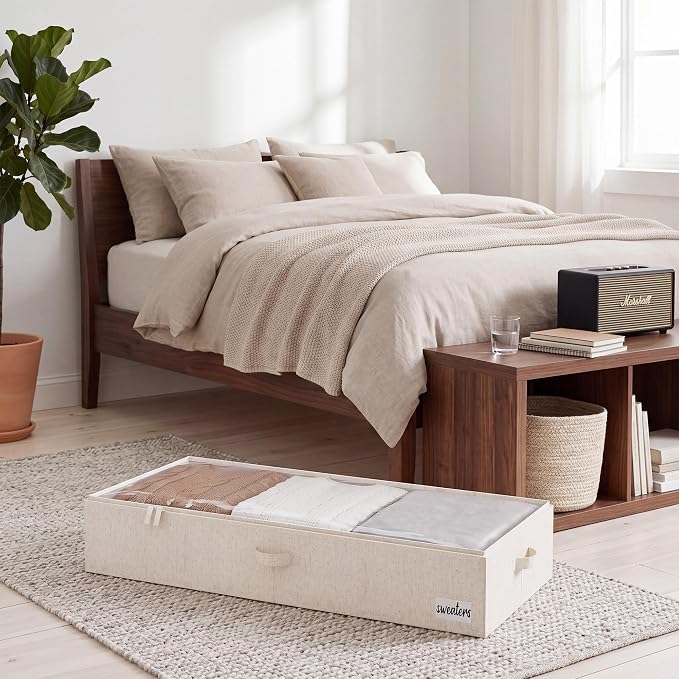 StorageWorks 7 Inch Low Profile Under Bed Storage Containers - Image 5