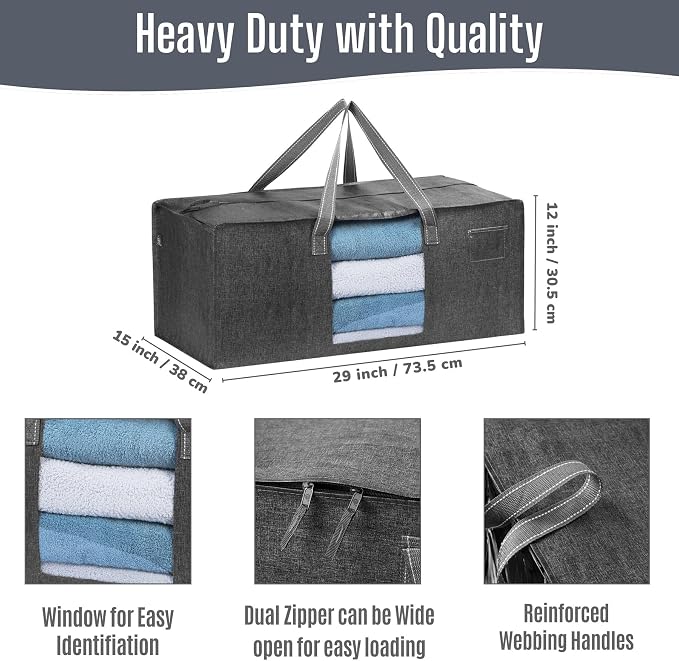 VENO Heavy Duty Moving Bags, Storage Bags, 8 Pack | Packing Supplies, - Image 3