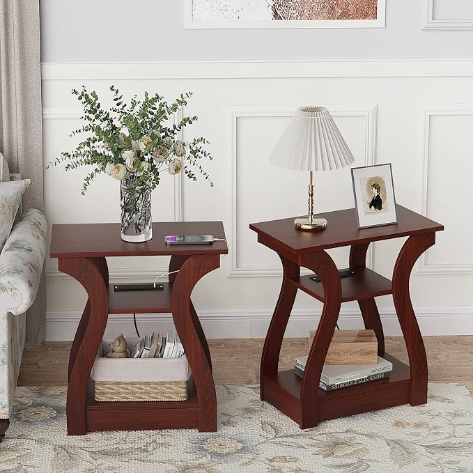 FROMJBEST End Tables Living Room Set of 2 - Image 4