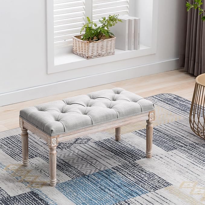 chairus Fabric Entryway Bench - Image 8