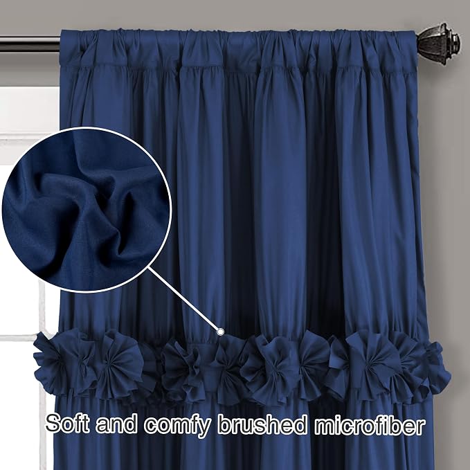 Thermal Insulated Window Curtains, Rustic Rod Pocket Drapes - Image 4