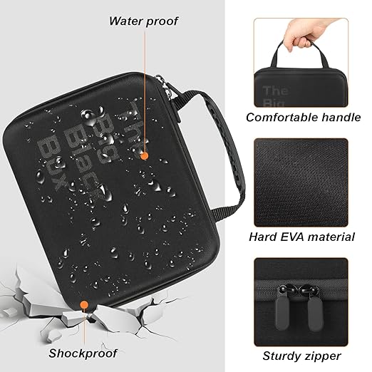 Arkeiliy Battery Organizer, Battery Organizer Storage Case with Tester BT-168, Waterproof Battery Holder Box Holds, Battery Case Organizer 60+ AA AAA C D 9V Batteries (Batteries are Not Included)