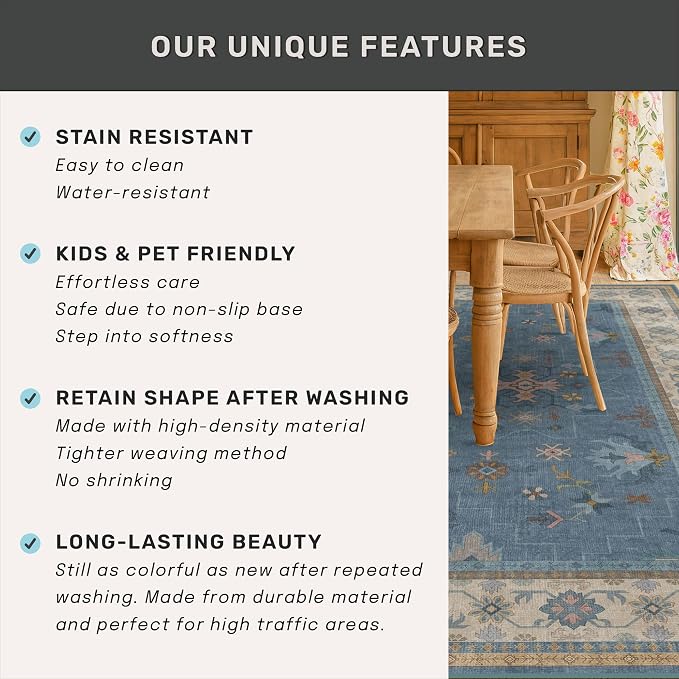 Boho 6x8 Living Room Rugs - Image 7