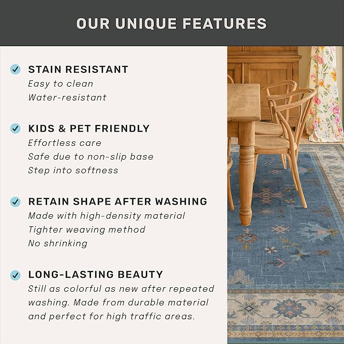 Boho 8x10 Large Area Rugs for Living Room - Image 7