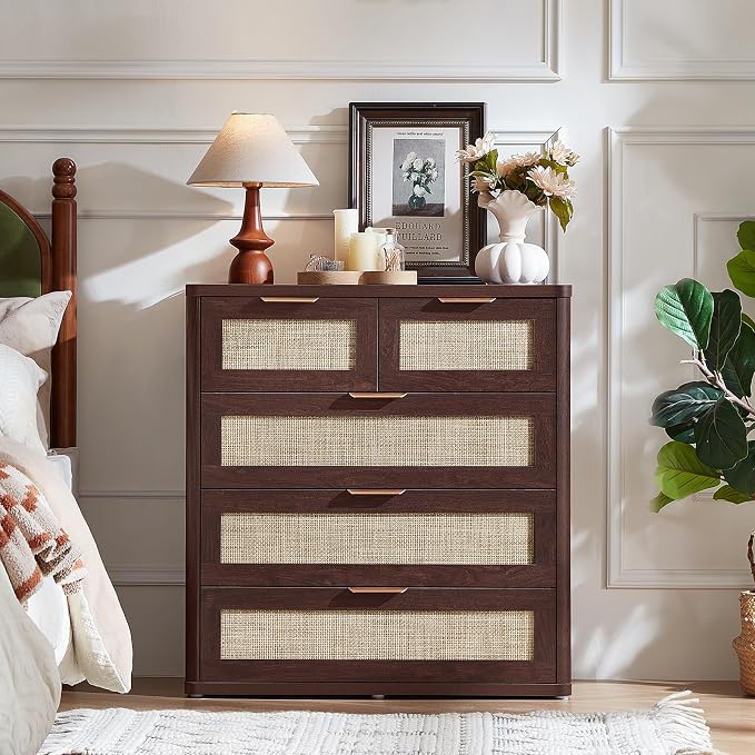 LEYAOYAO Dresser for Bedroom Set of 2, 33.5" Tall Chest of Drawers, Modern 5 - Image 4