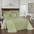 King Charles Modern Farmhouse Floral Matelasse Bedspread, 100% Cotton by Historic+Charleston+Collection