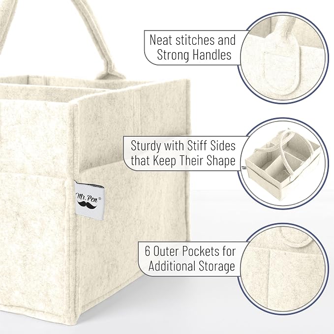 Mr. Pen- Baby Diaper Caddy Organizer, 2 Pack - Image 3