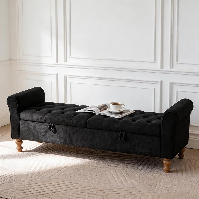 Aoiy & Wifon 65.7" W Large Storage Ottoman Bench, King Size End of Bed Storage by AoiyWifon