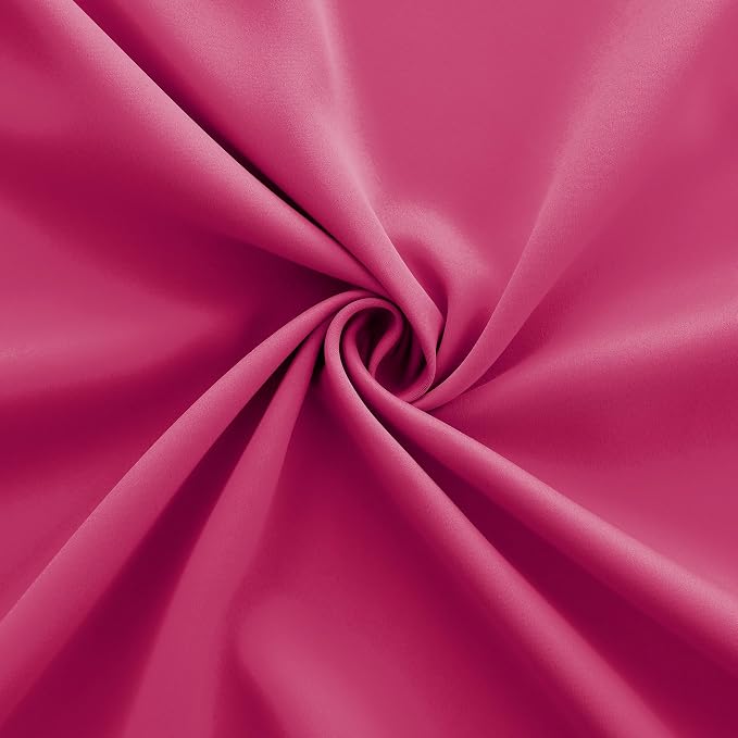 KOUFALL Hot Pink Blackout Curtains - Image 6