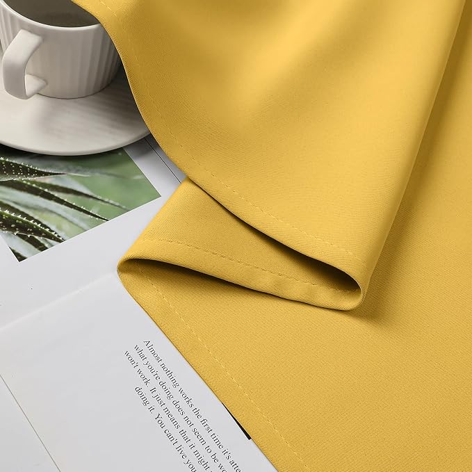 CUCRAF Custom Lemon Blackout Curtains 1 Panel Set, Thermal Insulated Grommet - Image 6