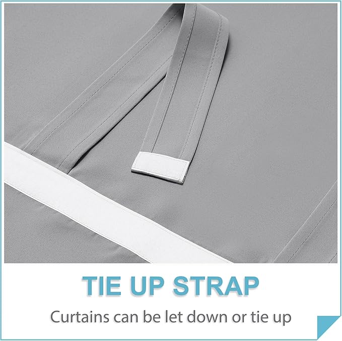 RYB HOME Blackout Door Window Curtains - Image 4