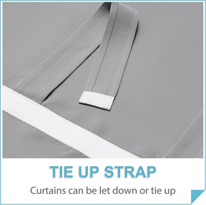 RYB HOME Blackout Curtain Privacy Window Drape - Image 4