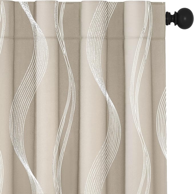 Deconovo Blackout Back Tab Curtains by Unknown