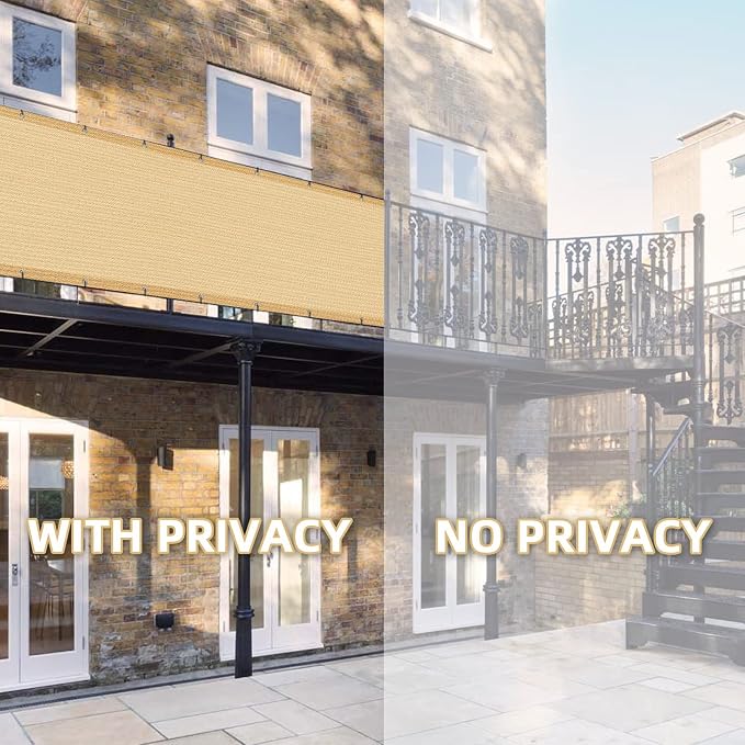 LOVE STORY 3' x 16' Balcony Privacy Screen Cover - Image 3