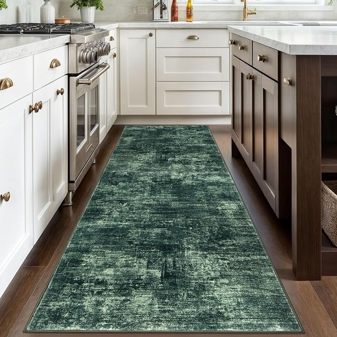 Abstract Runner Rug 3x8 Ft Washable Runners - Image 2