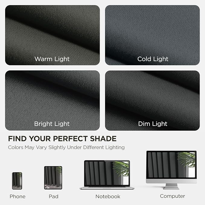 Joydeco Blackout Curtains 72 Inch Length 2 Panels Set, Thermal Insulated Long - Image 5