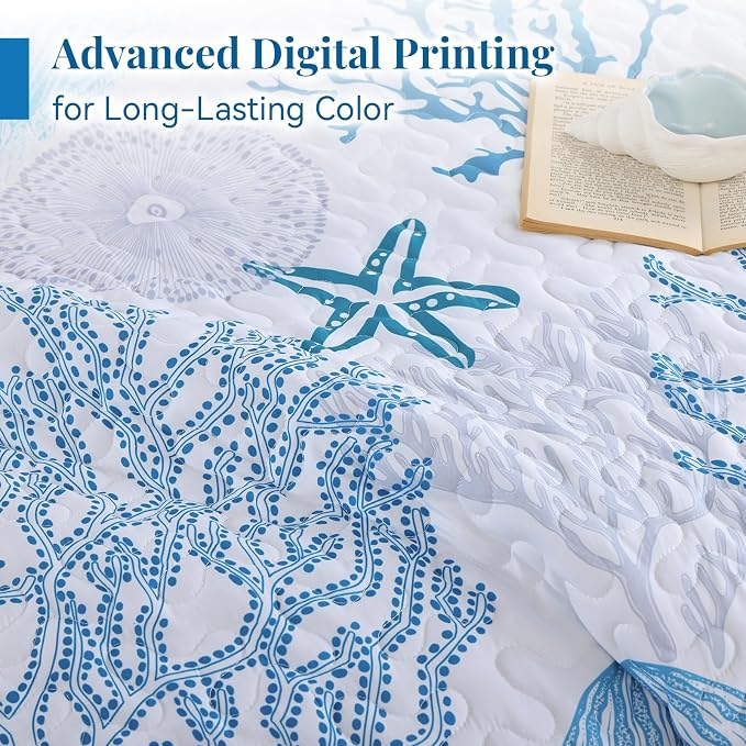 weigelia Coastal Quilt Set Queen Size - Image 7