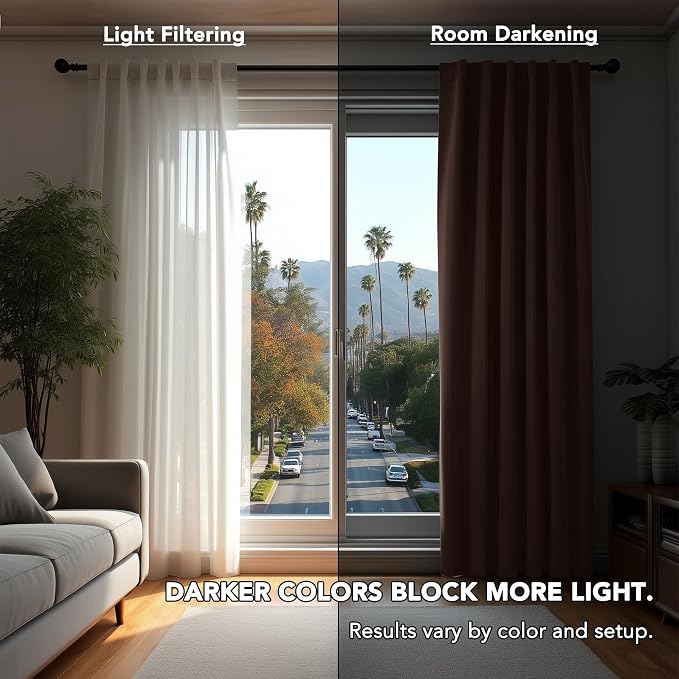 Deconovo Blackout Curtains for Bedroom, Living Room Curtains 84 Inches Long | - Image 7