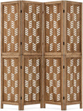 GIANTEX 4 Panel Folding Room Divider, Wood Privacy Screen by Giantex