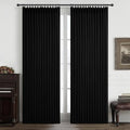Thick Linen Viral Room Divider Black Out Curtains 90 Inch Long by PleatedDrapes