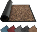 Mibao Front Door Mat, Dirt Trapper Welcome Mat for Outdoor Indoor, Non-Slip Waterproof Doormat, Durable Machine Washable Low Profile Entry Rug for Back Door Outside Patio Porch, 72" x 48", Brown
