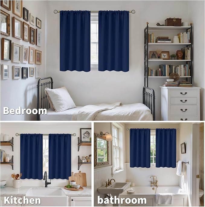 BGment Small Window Curtains 36 Inch Length - Image 3
