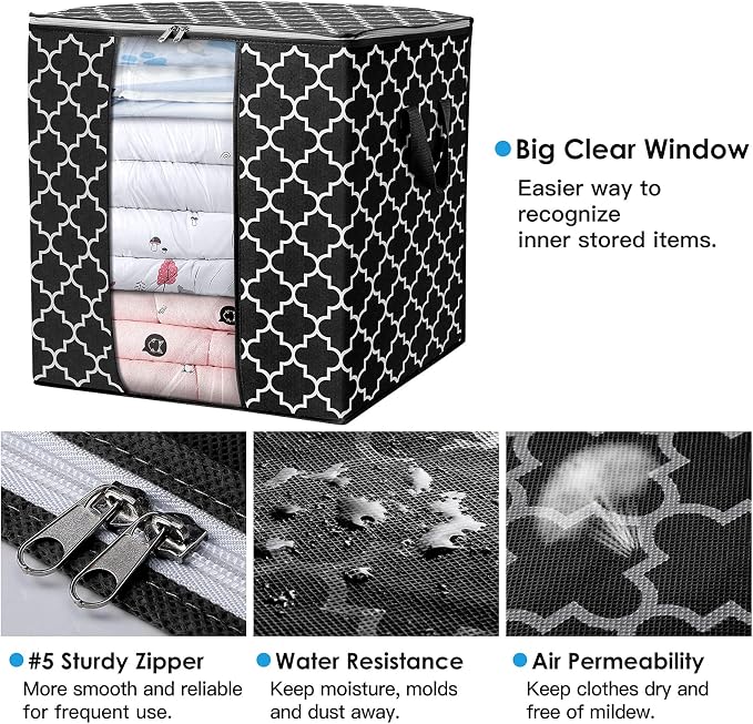 Storage Bags 8 Pack 100L Clothes Organization and Storage Containers | Large - Image 5