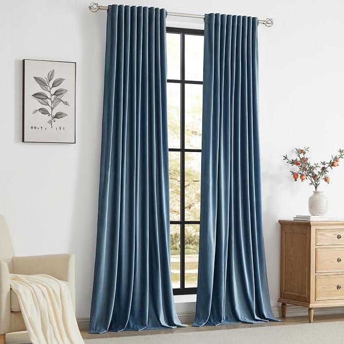 PRIMROSE Velvet Curtains 120 inch Long - Image 7