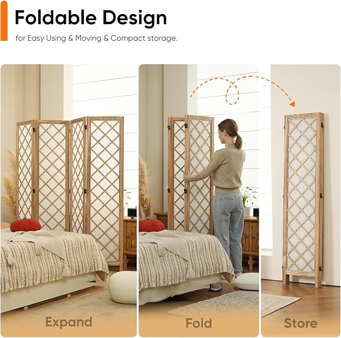 Japanese Shoji Screen Room Divider, Lightweight, Privacy Screen - Image 4