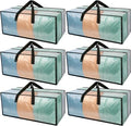 Heavy Duty Clear Moving Bags by HAPPY+CHEERS