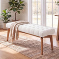 DUOMAY 45.5 Sherpa Upholstered End of Bed Bench by DUOMAY