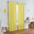 ECLIPSE Kendall Modern Blackout Thermal Rod Pocket Window Curtain by EclipseCurtains
