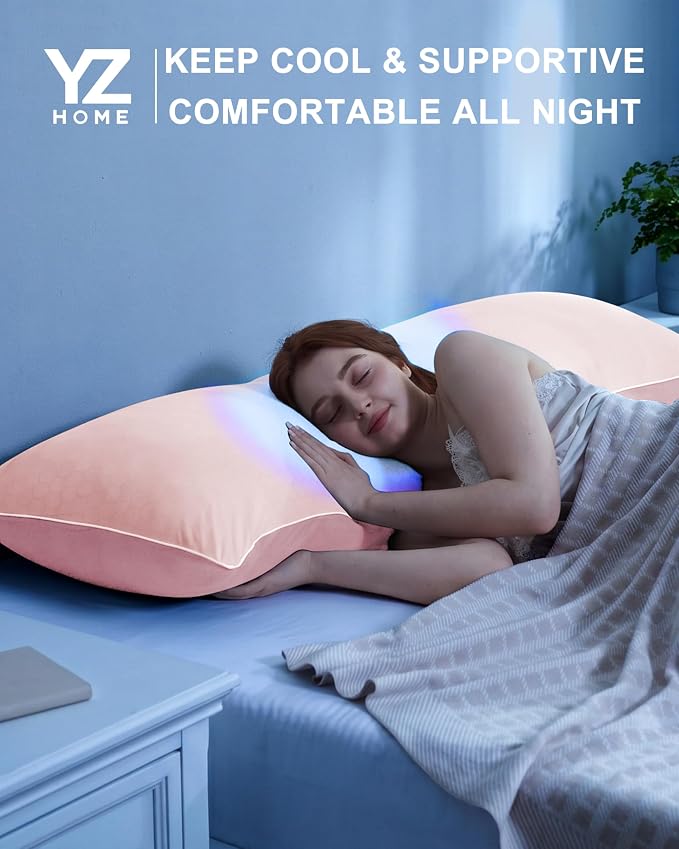 YZ HOME Cooling Body Pillow for Adults, Cold Touch Fabric | Body Pillow for - Image 7