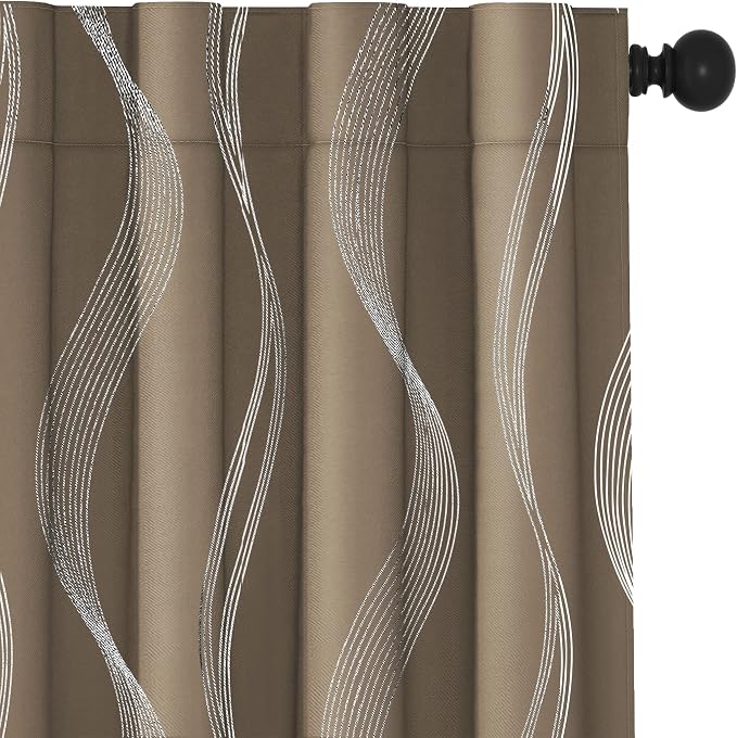 Deconovo Blackout Back Tab Curtains by Unknown