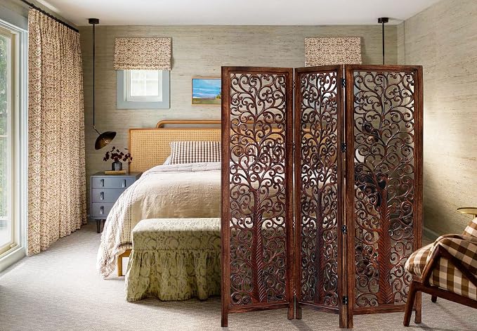 COTTON CRAFT Room Divider Wood Screen - Image 3
