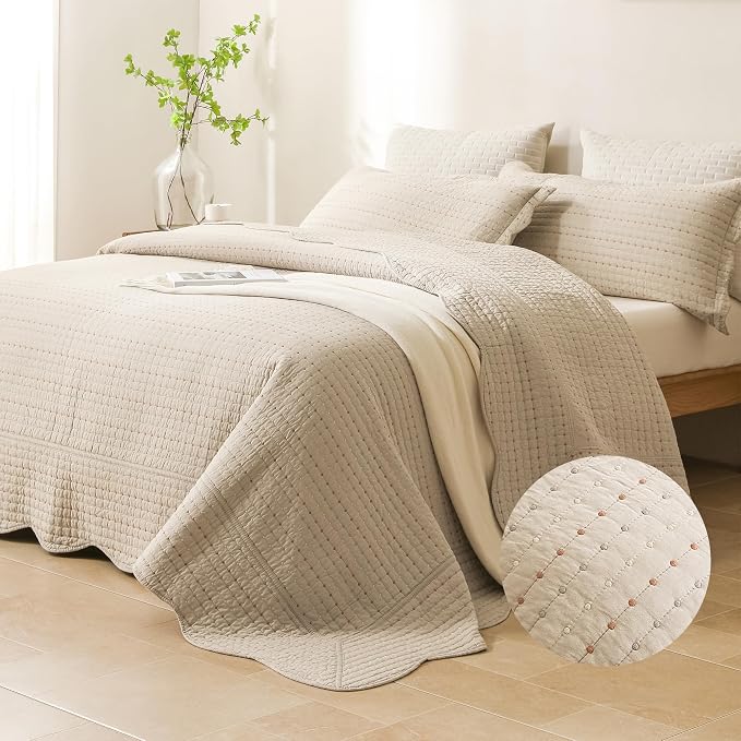 Lady Ann Oversized King Bedspreads 128x120 Multi-Color Dot Pattern Print - Image 2