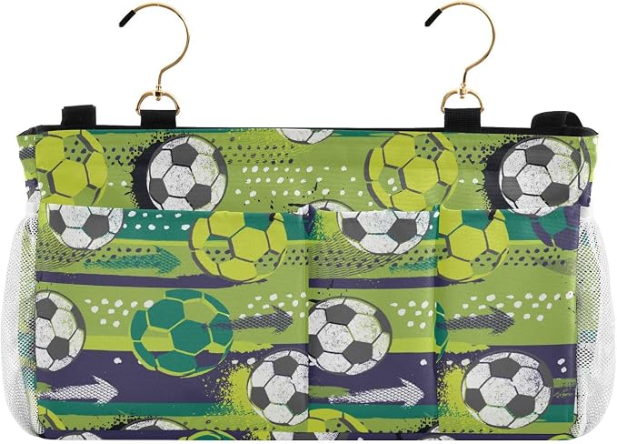 Ball Soccer tag8 Bedside Caddy Storage Bag Bedside Organizer - Image 2