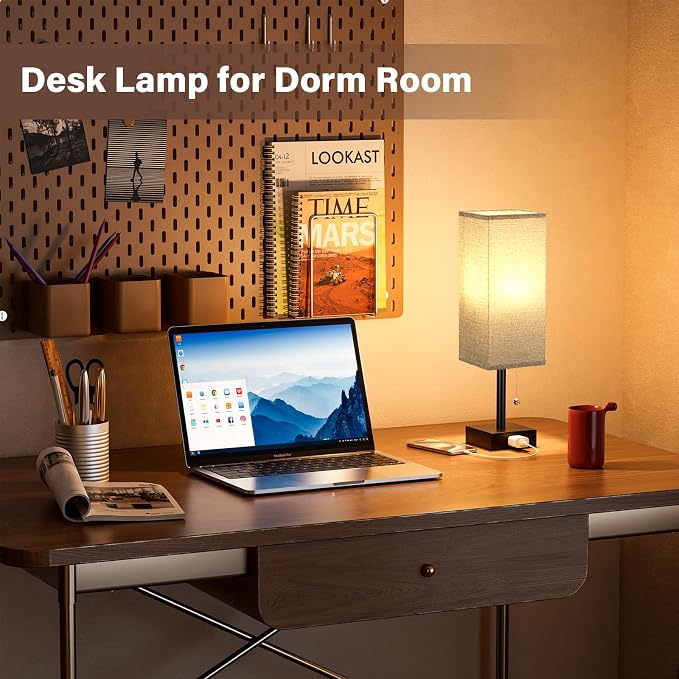 Bedside Lamp for Bedroom Set of 2 - Image 4