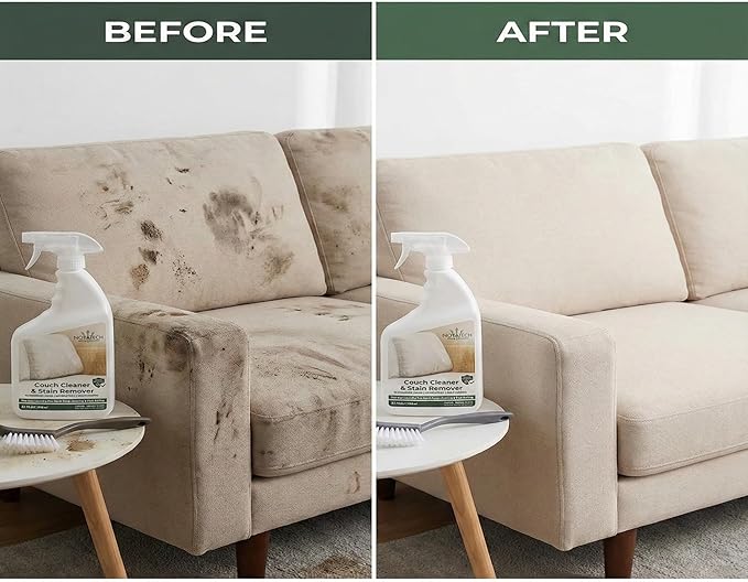 NOYATECH Couch Cleaner and Stain Remover Spray – Professional Strength, Multi-Surface Fabric and Upholstery Cleaner – Pet-Safe, Non-Toxic, Quick-Drying for Couches, Sofas & Car Interiors.