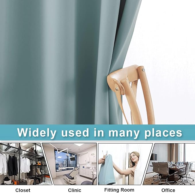 RYB HOME Blackout Curtains Soundproof Energy Saving Insulating Privacy Room - Image 5
